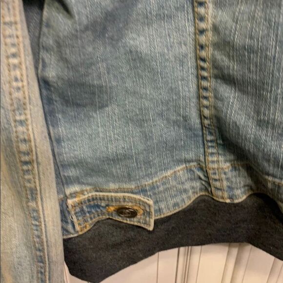 jet john eshaya denim double jacket hoodie M/L - Picture 4 of 9